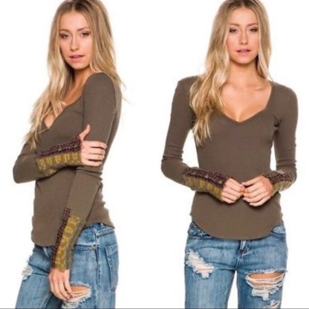 Free People art school cuff thermal